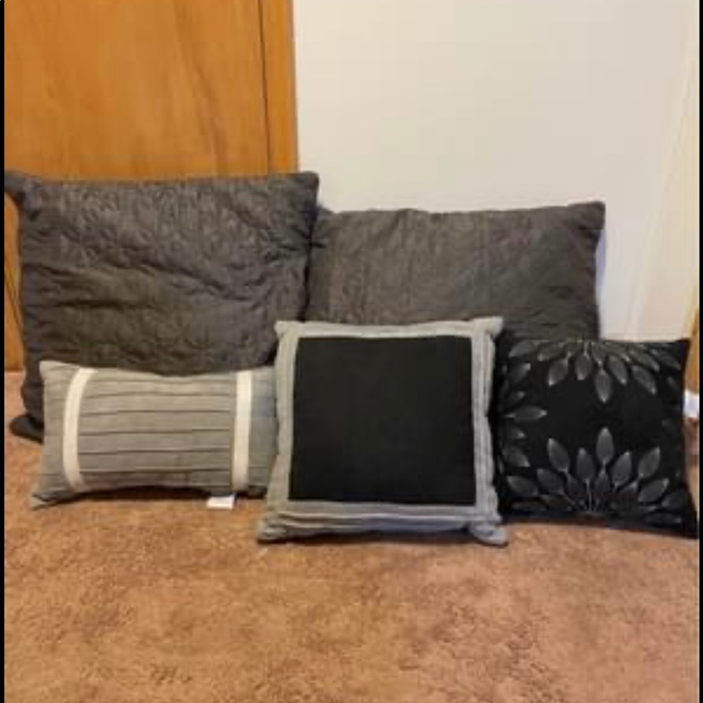 Throw pillows (set of 5)